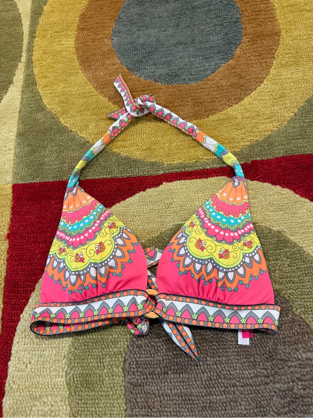 Victoriaās Secret Swim Very Padded Triangle Bikini Top Y2K Vintage Size Medium